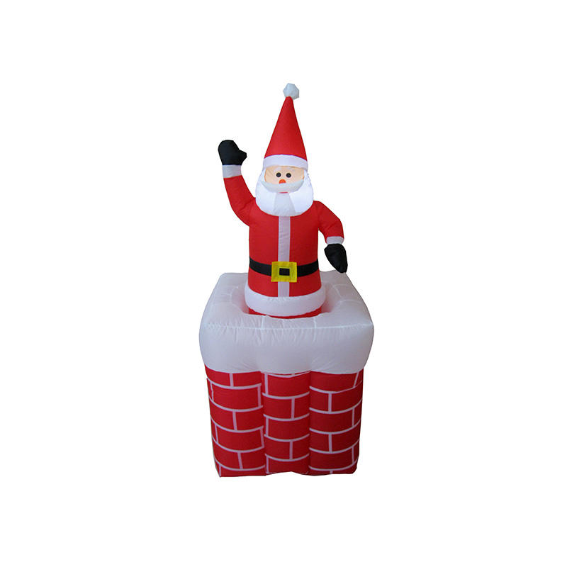 Animated inflatable Christmas Santa Popping up Chimeny decoration YL3008QSC