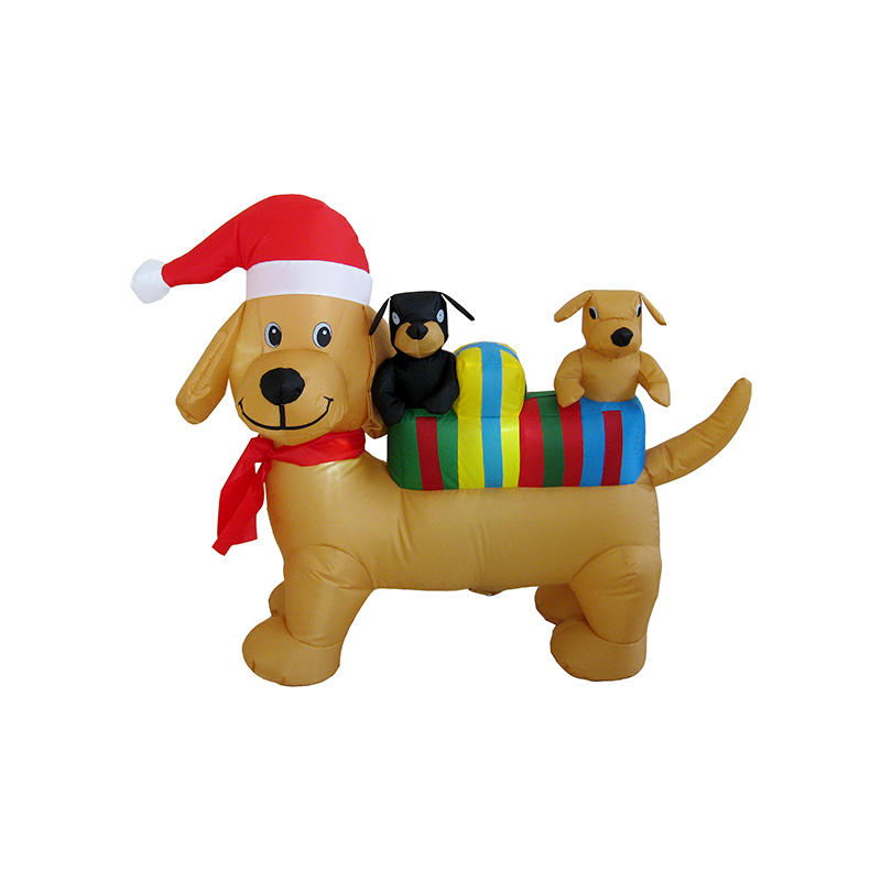 Happy holiday Christmas inflatable Dog FL19QQ-75
