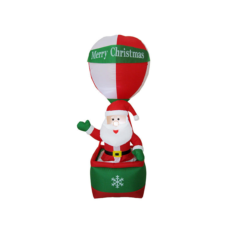 Merry Christmas inflatable Santa in hot air balloon FL19QS-178