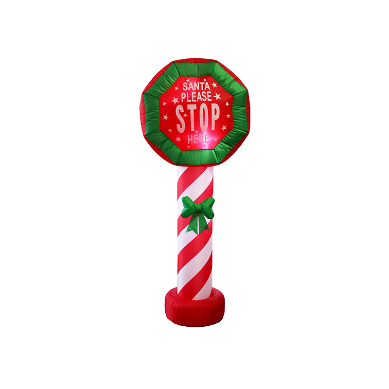 Holiday Christmas inflatable Santa Stop here FL20QQ-97