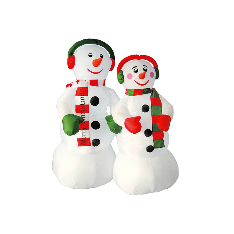Happy holiday inflatable Snowman couple for Christmas decoration YL3008QX2-01