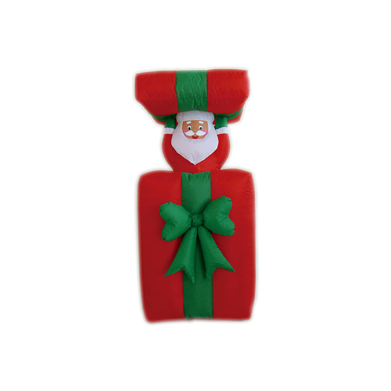 Animated high quality christmas inflatable Santa popping up Giftbox YL3008QSG-05