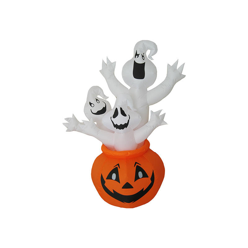 Halloween inflatable white ghosts in pumpkin for decoration FL18QPG-07