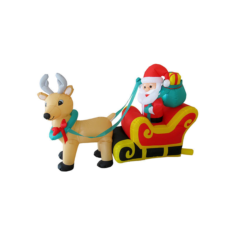 Hot inflatable santa sleigh for Christmas decoration FL19QSR-08