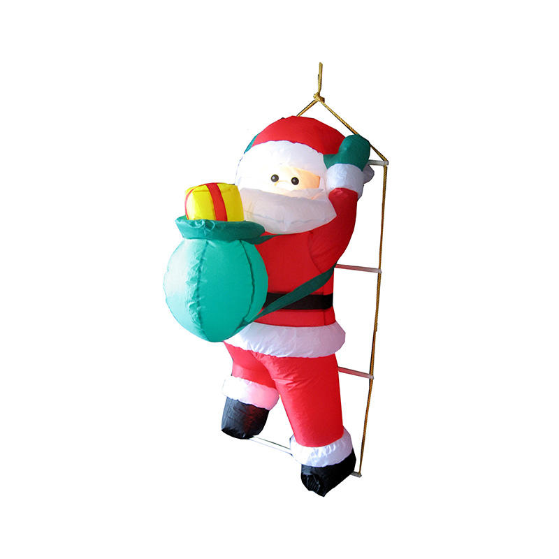 Christmas inflatable Santa on Rope Ladder decoration FL19QS-157