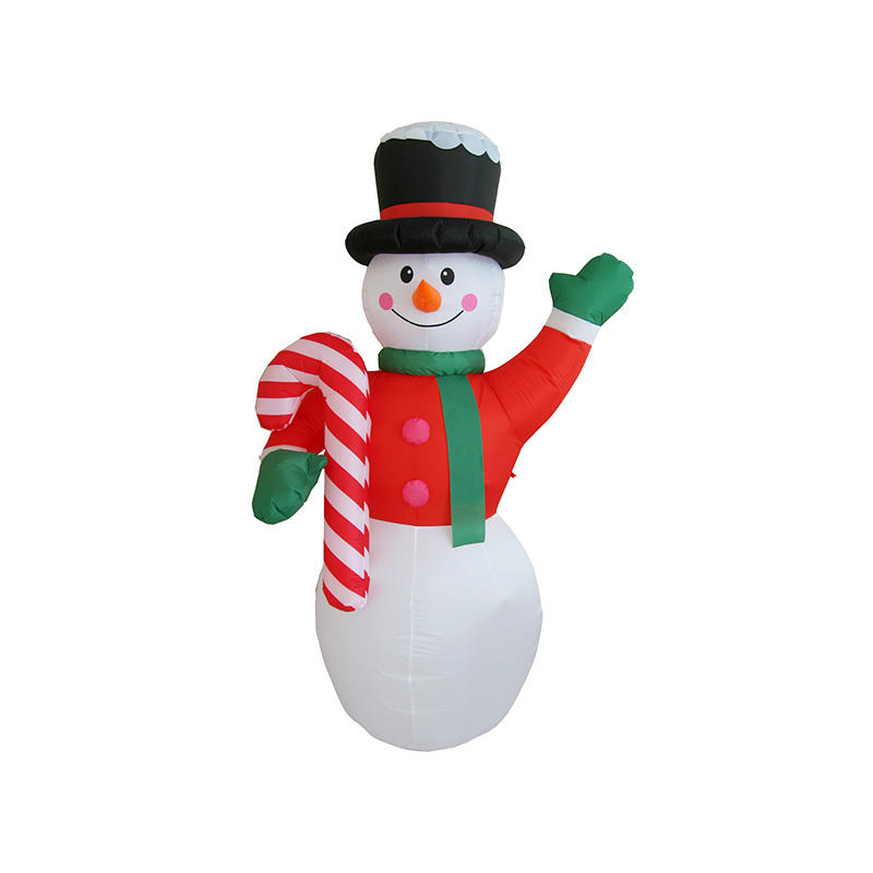 Giant Christmas inflatable Snowma w/ Candy cane YL3008QX-82