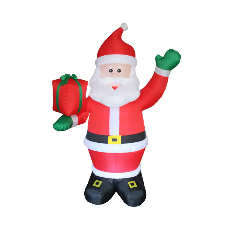 Giant Christmas inflatable Santa with Present FL21QS-196